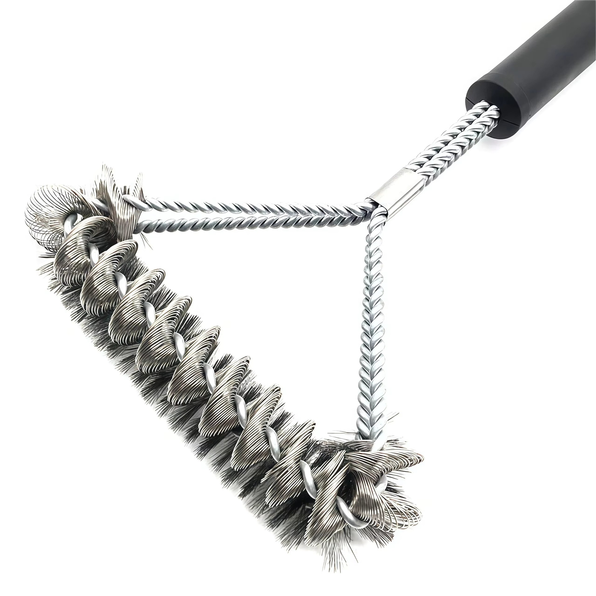 Cross-Border Stainless Steel Wire Brush Barbecue Cleaning Brush Oil Brush Barbecue Grill Brush Barbecue Cleaning Brush Barbecue Tools