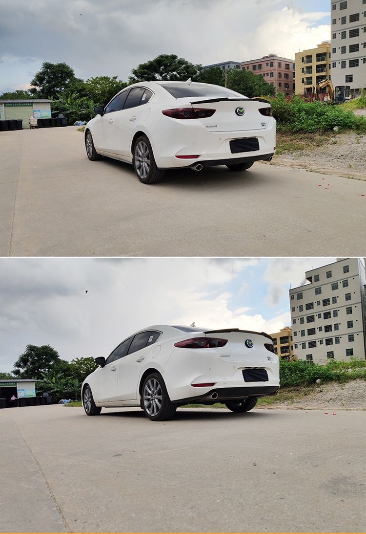 Suitable for 20-22 next generation Mazda 3 Angksera modified blade rear wing Angksera fixed wing
