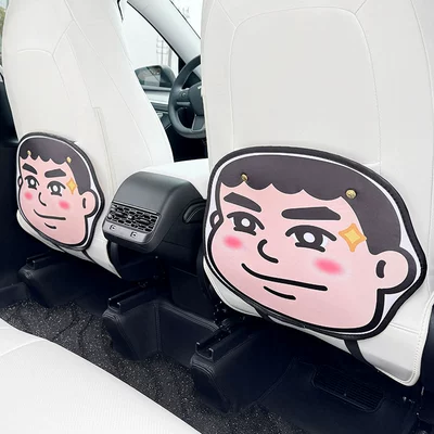 Cartoon Pang Tiger General Motors Chair back anti-kick pad - 2-cartoon-fat-tiger-anti-kick-pads