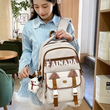 2025双肩背包女新款小众百搭书包初中生女高颜值ins风旅行背包