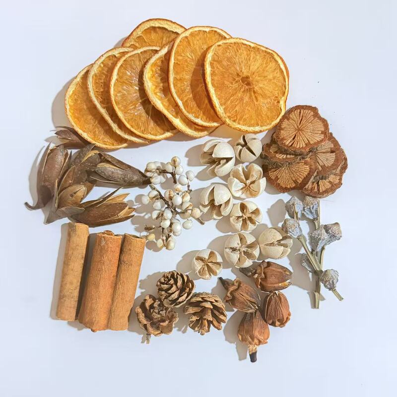 Dried Fruits and Flowers DIY Materials Natural Handmade Candles Plant Specimens Christmas Accessories Floral Decorations Wholesale from Manufacturers