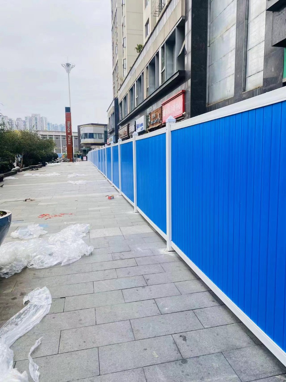 市政工程装配式pvc围挡施工挡板道路建筑工地临时彩钢隔离护栏-阿里巴巴