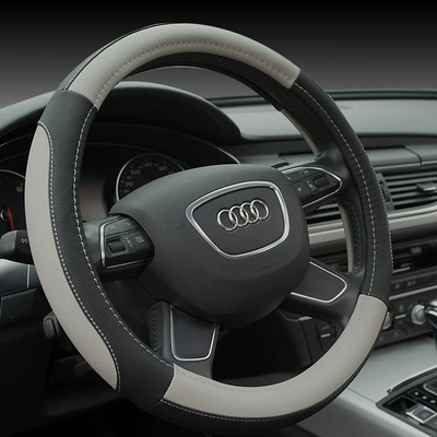 Wheel Cover Car Interior Supplies – Steering wheel cover - black-gray-round-38cm