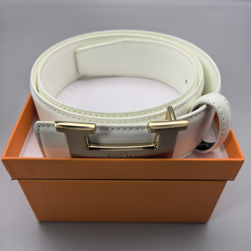 皮带男H字母扣腰带平纹经典款百搭裤带现货批发跨境彩色带 belt|undefined
