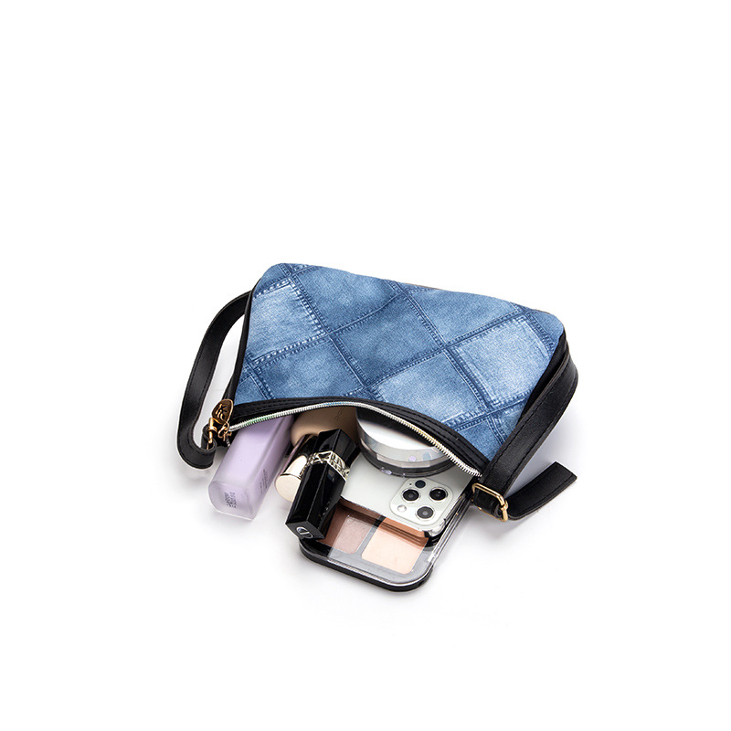 Bolsa de mezclilla azul para mujer 2023 bolsas bolsa de axilas del todo fósforo de las mujeres bolsa de hombro al por mayor bolsa de hombro de estilo coreano Bolsa De mujer