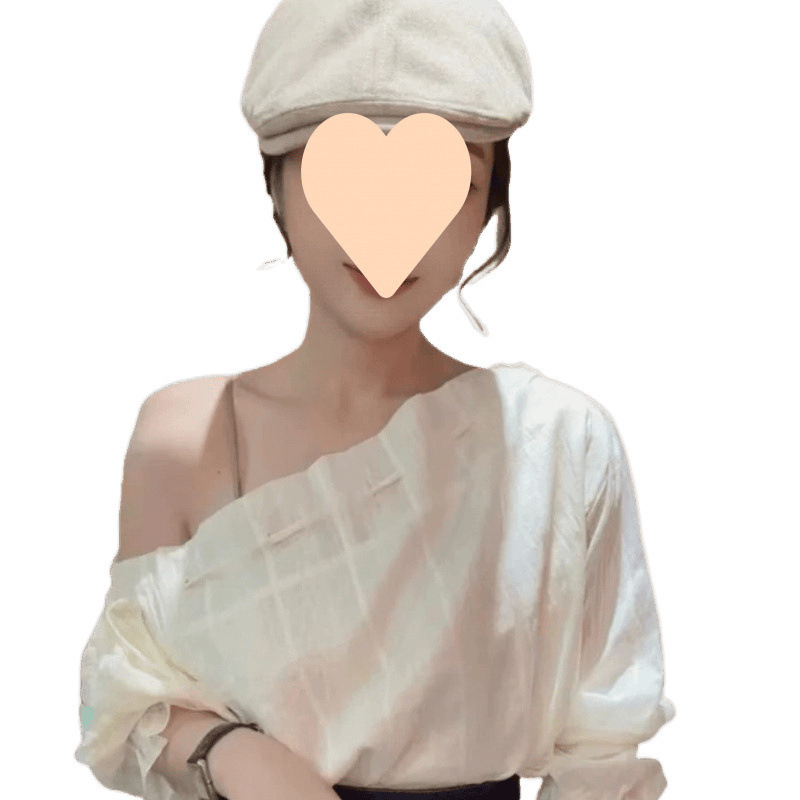 2025秋季时尚气质百搭洋气宽松设计感抽绳上衣女|undefined