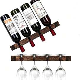 跨境红酒架摆件葡萄酒架子桌面小型红酒柜简易展示架创意红酒格子