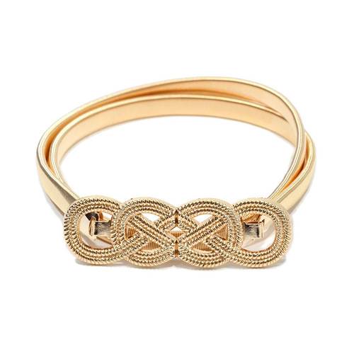 European and American fashion metal elastic elastic belt spring waist with accessories waist chain gold decorative skirt waist chain