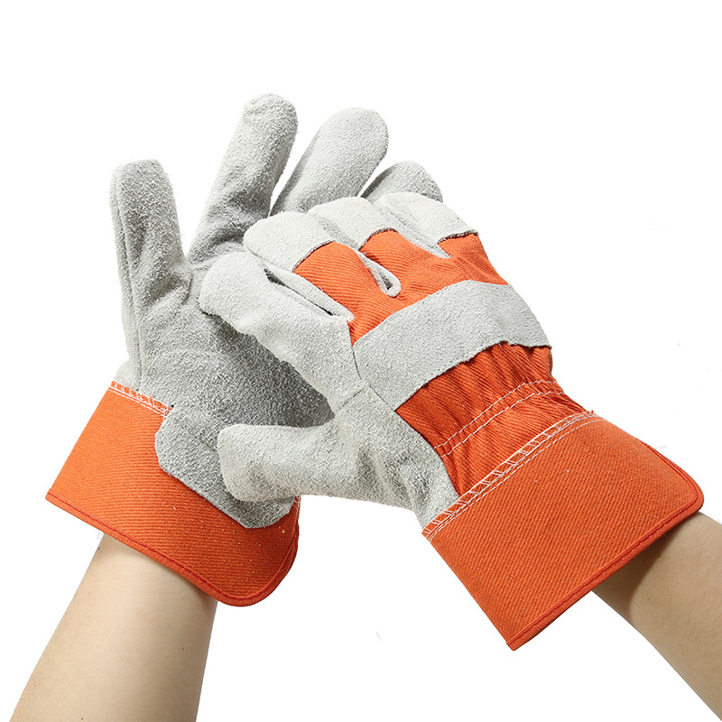 牛皮电焊焊工手套耐磨防烫高温隔热加厚劳保防护焊工专用劳保手套
