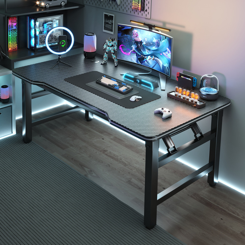 Computer Desk Desktop Home E-sports Game Table Office Desk Simple Study Writing Table Folding Spring Table