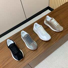 2025新款四季时尚皮面休闲情侣阿甘鞋舒适百搭女运动外贸潮鞋