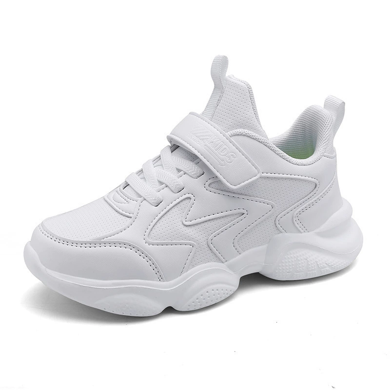 White shoes for boys, footwear, white children's sports shoes, wholesale