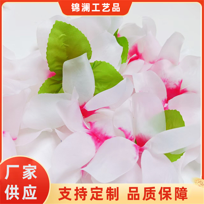 Venta al por mayor de guirnalda hawaiana, guirnalda de color mixto, guirnalda de carnaval, fiesta de disfraces, fábrica de guirnaldas