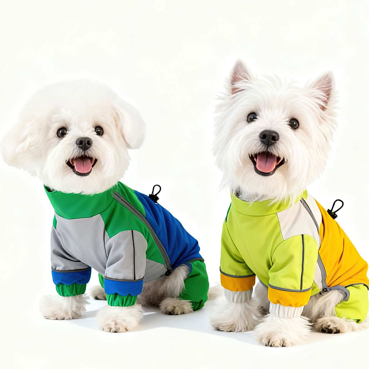 Otoño y invierno nuevo color de alta fijación y terciopelo de cuatro patas chaqueta de asalto chaqueta de algodón caliente chaqueta de perros y gatos pequeños y medianos ropa de mascotas image 1