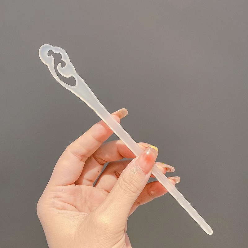 Horquilla estilo antiguo sentido de alta gama Horquilla de borla de sándalo chino Hanfu Traje antiguo Tapa para el cabello Suministro al por mayor Mujeres calientes