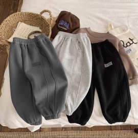 男童帅气裤子2025春秋新款中小儿童宝宝宽松百搭休闲运动哈伦卫裤