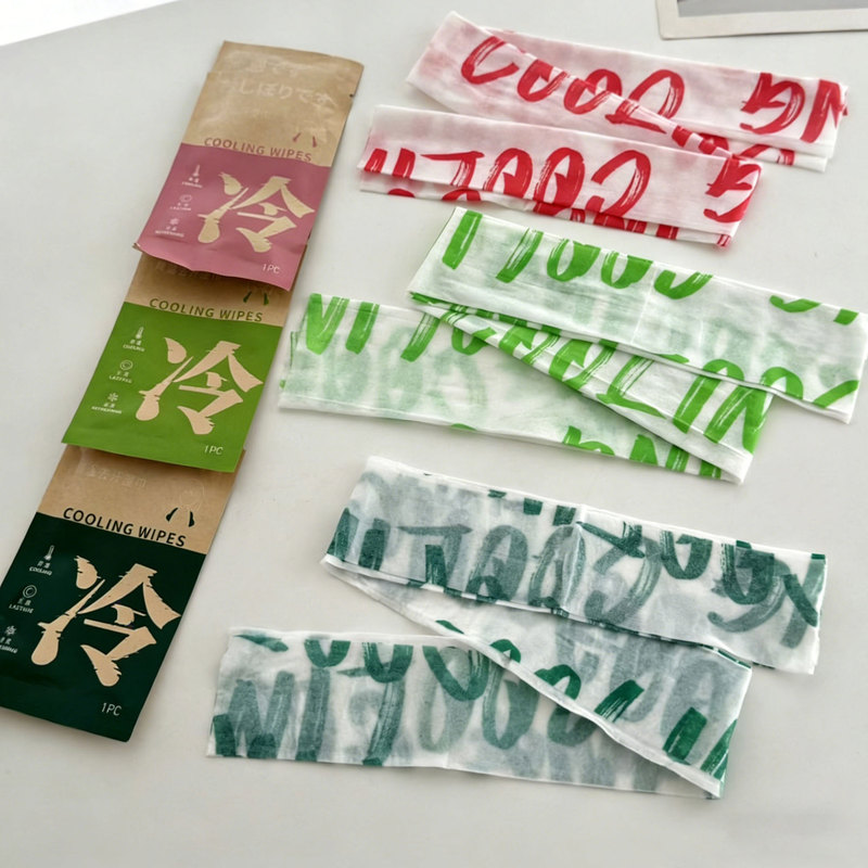 Japanese Technology Cold-Sensing Wet Wipes to Remove Sweat and Cool Down, Cold-Sensing Towels, Cool-Feeling Instant Refreshing Ice Towels, Cool-Down Ice Towels