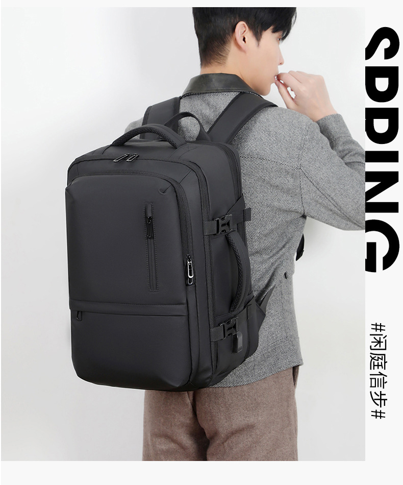 Men's travel backpack, women's new outdoor hiking bag, junior high school student schoolbag, large-capacity multi-functional large backpack undefined