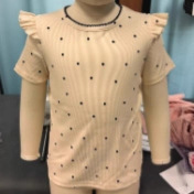 女童夏季舒适t恤棉花海星短袖可爱气质百搭