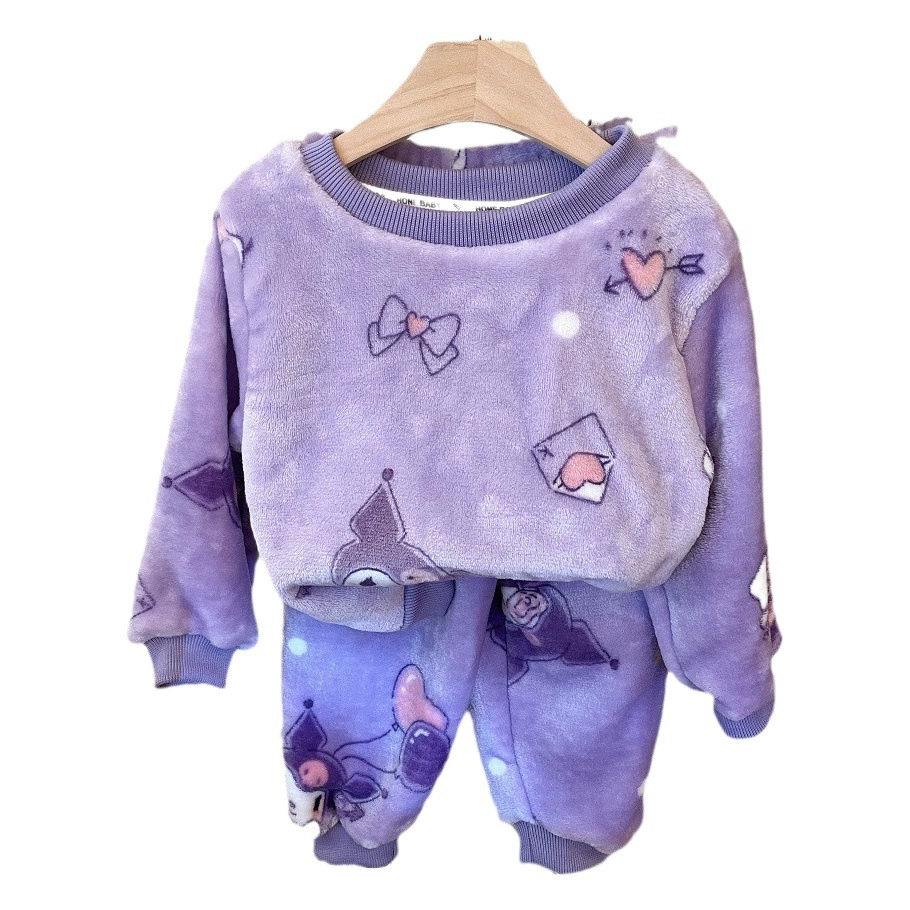 Новая фланелевая пижама для детей коралловый бархат для мальчиков