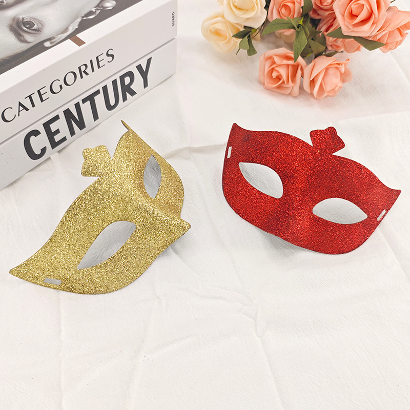 Máscaras de media cara baile de máscaras fiesta de máscaras fiesta de alto valor de la cara máscaras de ojos carnaval veneciano transfronterizo discoteca