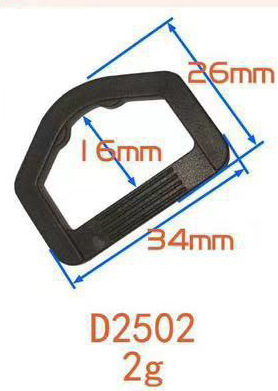 Venta directa de fábrica de hebillas de plástico en forma de D, hebillas de cinco puntas, hebillas triangulares, hebillas de media luna, hebillas de ajuste y hebillas en forma de D. image 12