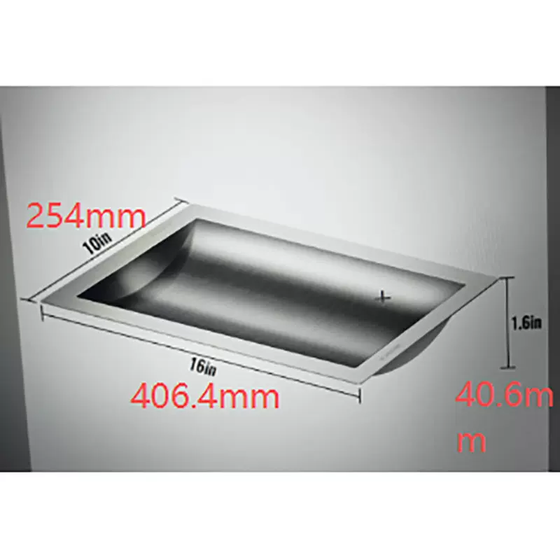 40cm 16英寸 304不锈钢银行通道槽医院柜台窗口收银槽取钱槽现金