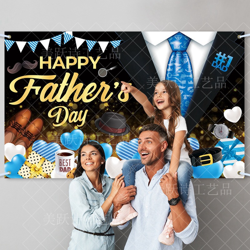 Nuevos productos del día del padre fiesta decoración tela de fondo fiesta de cumpleaños del padre decoración de fondo banner diseño festivo