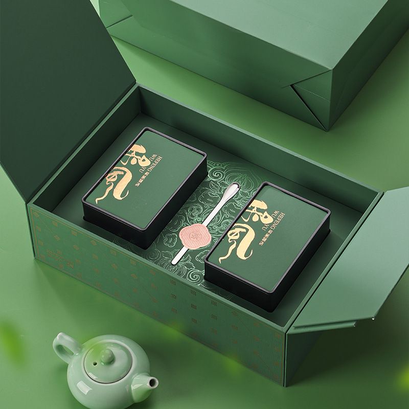 高档绿茶叶包装盒空礼盒明前龙井绿杨春碧螺春半斤装毛尖礼盒空盒