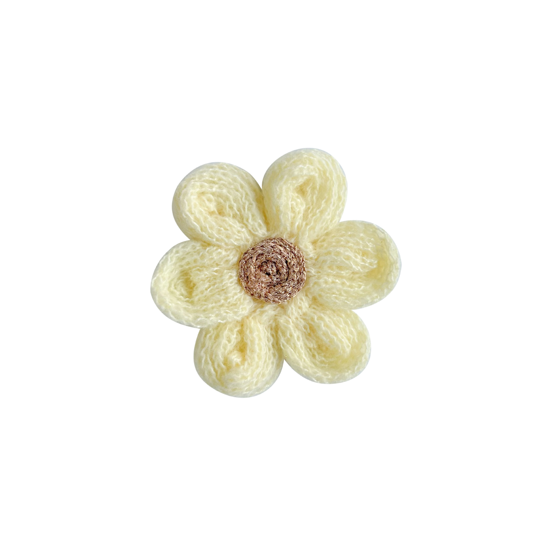 Flor de feltro de mano adorable ropa infantil accesorios flores suéter de invierno suéter de lana hecha a mano flores