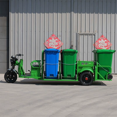 Luhuan Four-Barrel Garbage Transport Vehicle, Community Greening Sanitation Vehicle, Electric Garbage Collection Vehicle, Machinery and Equipment Garbage Truck