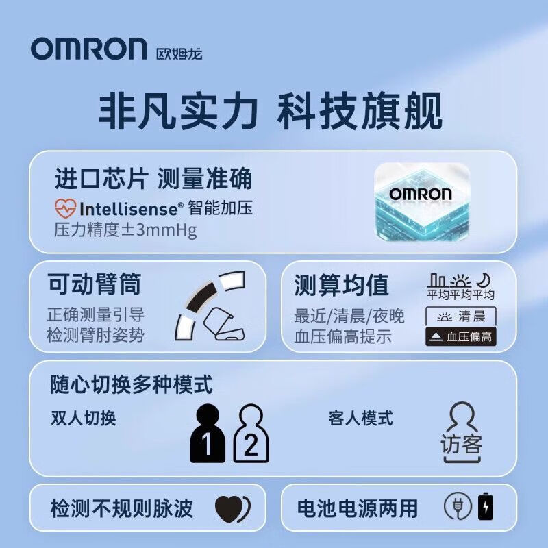 欧姆龙臂筒式血压计1026电子血压家用测量仪高精准医院专用测血压|undefined