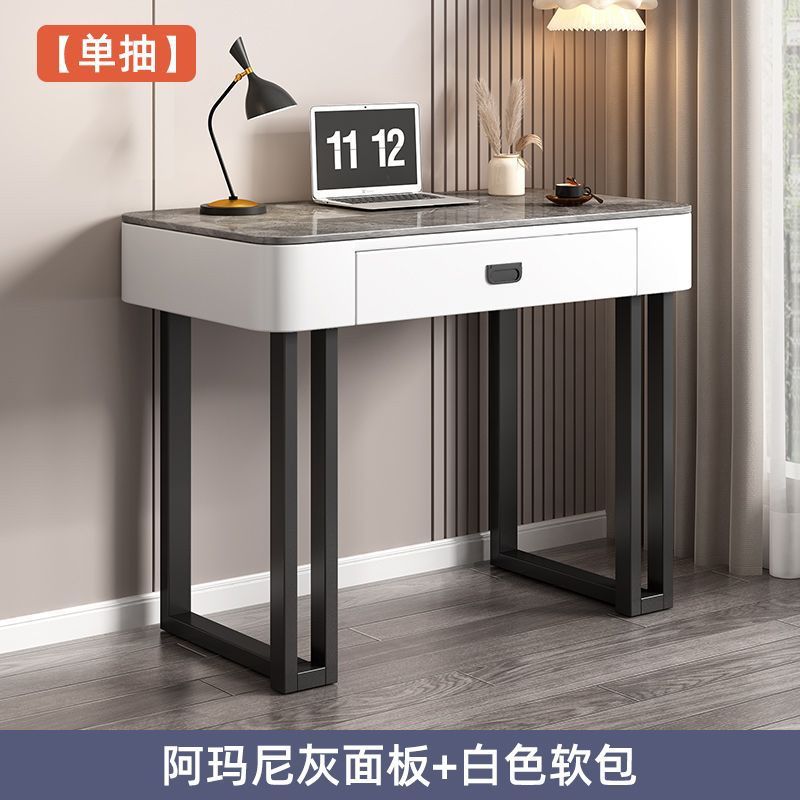 岩板电脑桌台式卧室家用工作桌子简易学生写字书桌简约现代办公桌|undefined