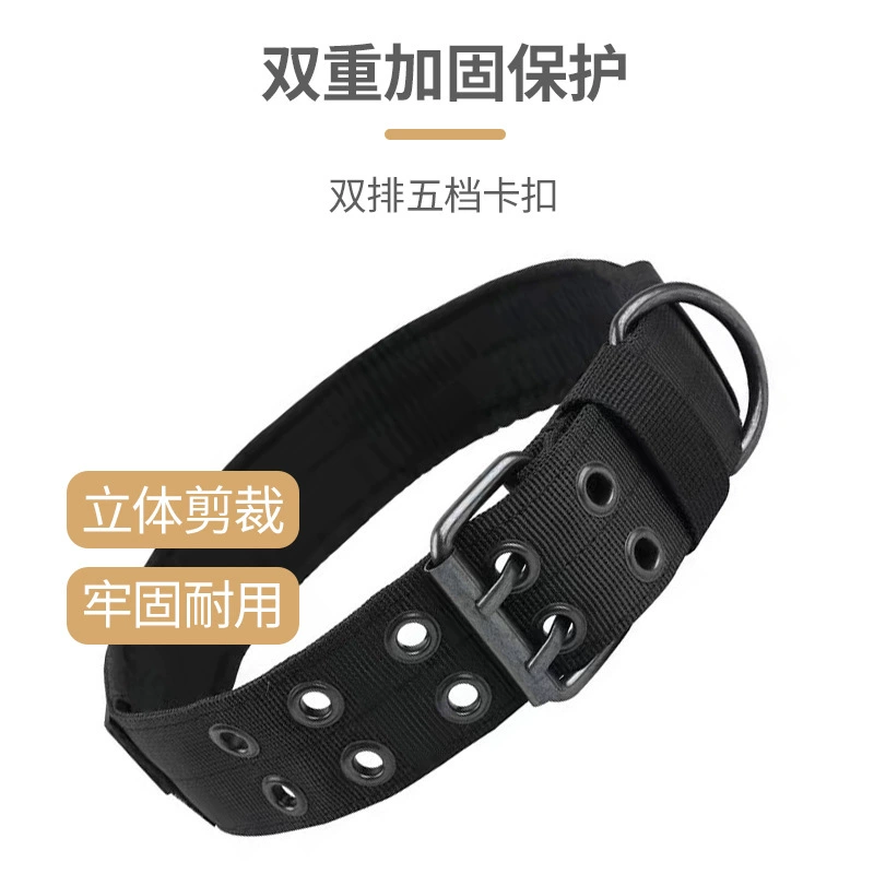 Открытый Тактический Тяговый ошейник для собак, противоизносный ошейник, пятиступенчатая регулировка, пряжка, кольцо для собак, в наличии оптом