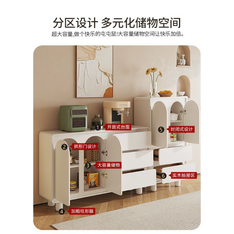 Буфет GSQS-604 в стиле французского крема, винный шкаф, современный простой настенный светильник для хранения в гостиной, роскошный прихожая.