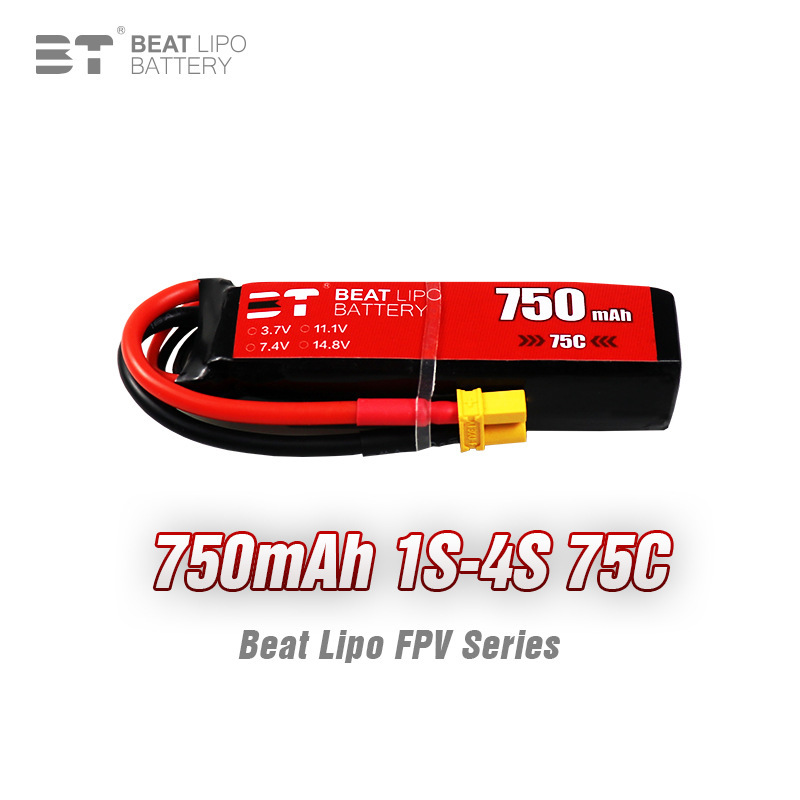 Beite Battery X Series 750mAh/1S-4S/3.7V-14.8V/75C/FPV Crossing Machine Special Battery