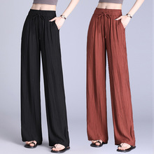 大牌女士韩版休闲裤时尚小个子百搭显腿长高腰修身显瘦直筒筷子裤