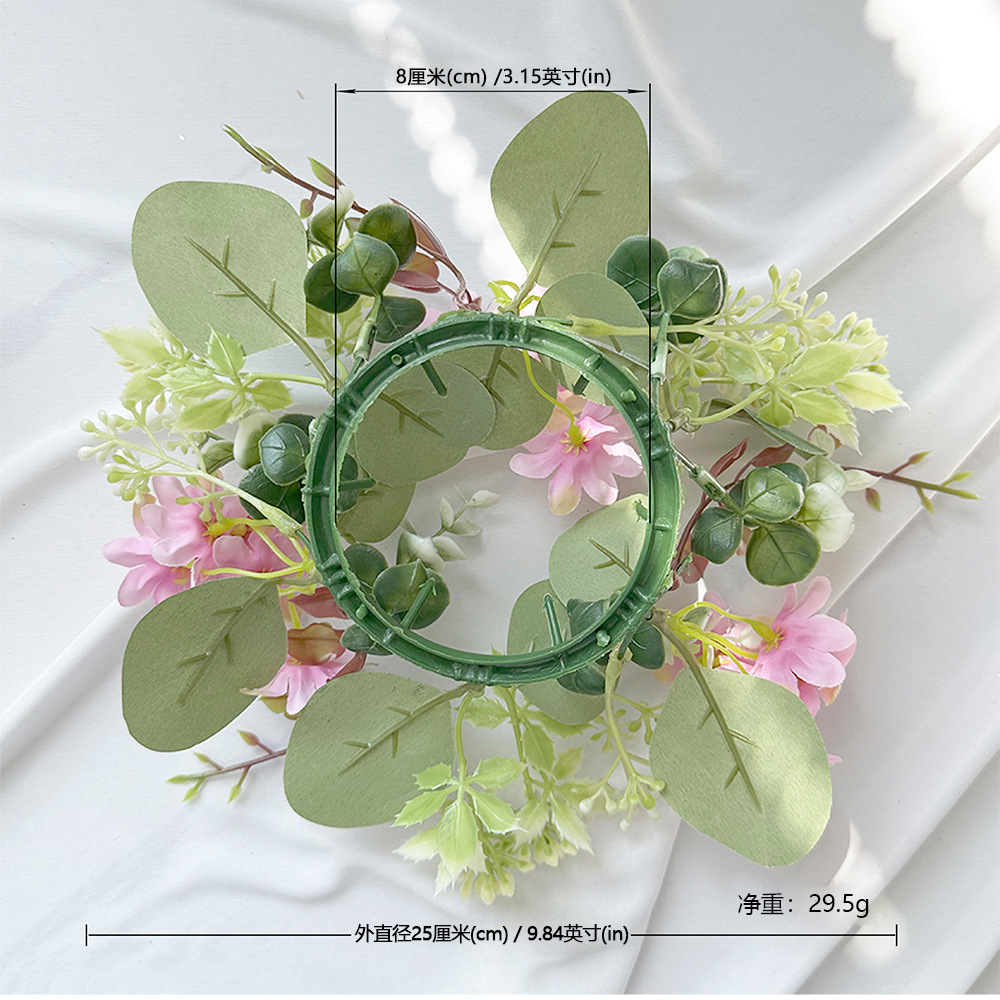 Selección estricta de estilo europeo simulación de guirlandas de cerillas de mesa atmósfera de alto nivel guirlandas de velas decoración de flores de fiesta