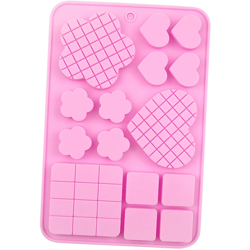 简美 Spot Silicone Ice Mold 6 Lianxin Flower Flower Cube Chocolate Model DIY Cake Decoration Model