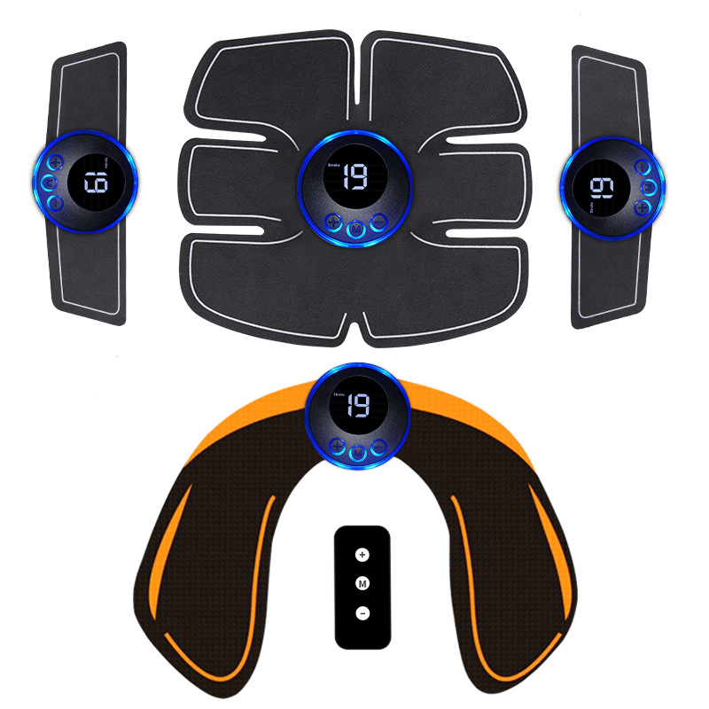 Entrenador abdominal EMS inteligente transfronterizo 6 entrenador de músculos abdominales deportes en casa máquina de sacudida de grasa equipo de fitness perezoso pegatinas de músculos abdominales