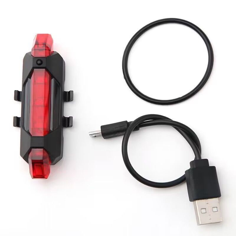 Luz trasera nocturna de bicicleta de montaña accesorios de advertencia de equipos para niños luz trasera nocturna flash de carga luz de montaña nocturna