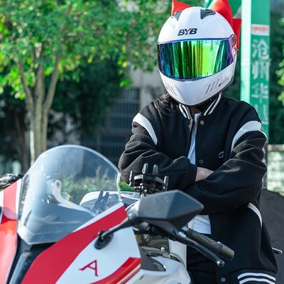 bowknot decoration full helmet — Motosiklet ləvazimatları və aksesuarları