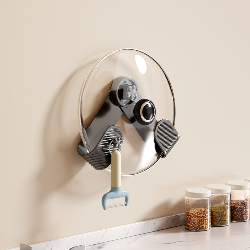 Yahei [1 pack] suction cup pot lid holder