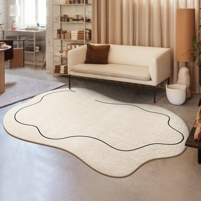 Alien cloud cluster imitating cashmere carpet minimalist Japanese plush rug living room coffee table rug girl's room bedside rug