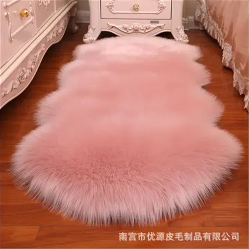 1 – Car Carpet Bedroom Bedside Wool - light-pink-1p4060