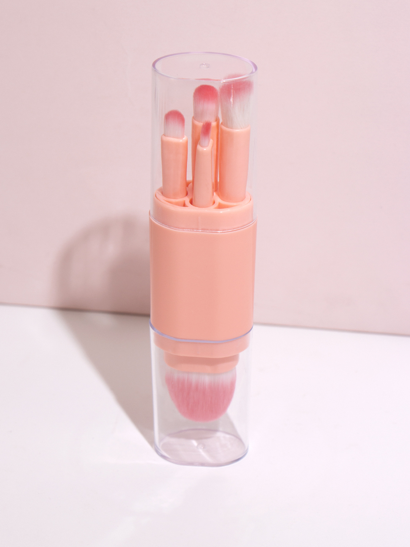 Simple Style Light Green Pink Black Artificial Fiber Plastic Handgrip Makeup Brushes 1 Set display picture 2