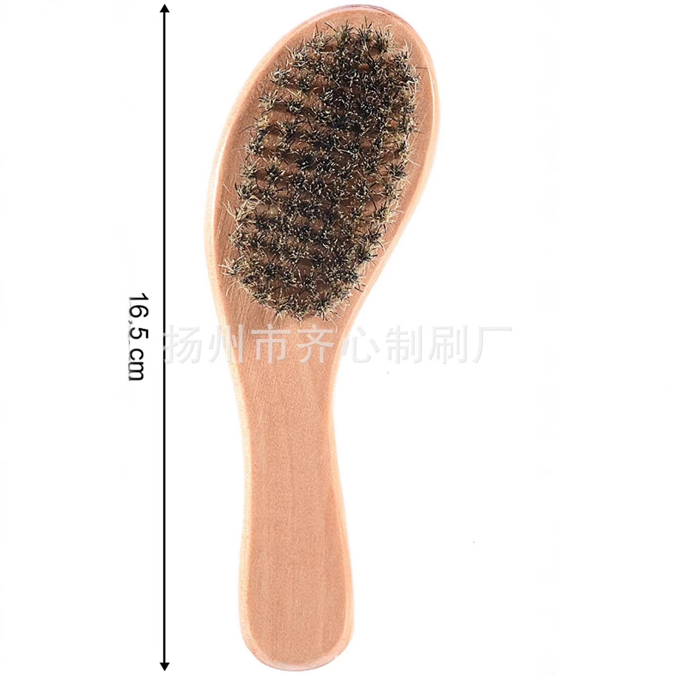 木の柄のオイルブラシの高級な豚のたてがみのブラシの木の取っ手の清潔なブラシの異形のハンドルのブラシの靴の看護の清潔なブラシ