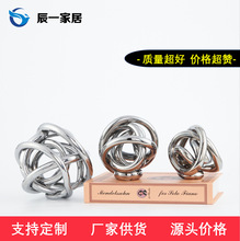 创意家居饰品抽象玻璃摆件艺术摆件样板房书房间桌面装饰品设计