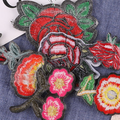 Strawberry computer embroidery label multi-color flowers zhangzai clothing accessories hat and hat decoration DIY patch sticker embroidery fabric sticker
