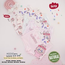 舒乐儿童女童内裤棉莫莫代尔棉可爱平角裤卡通小中大童女孩学生